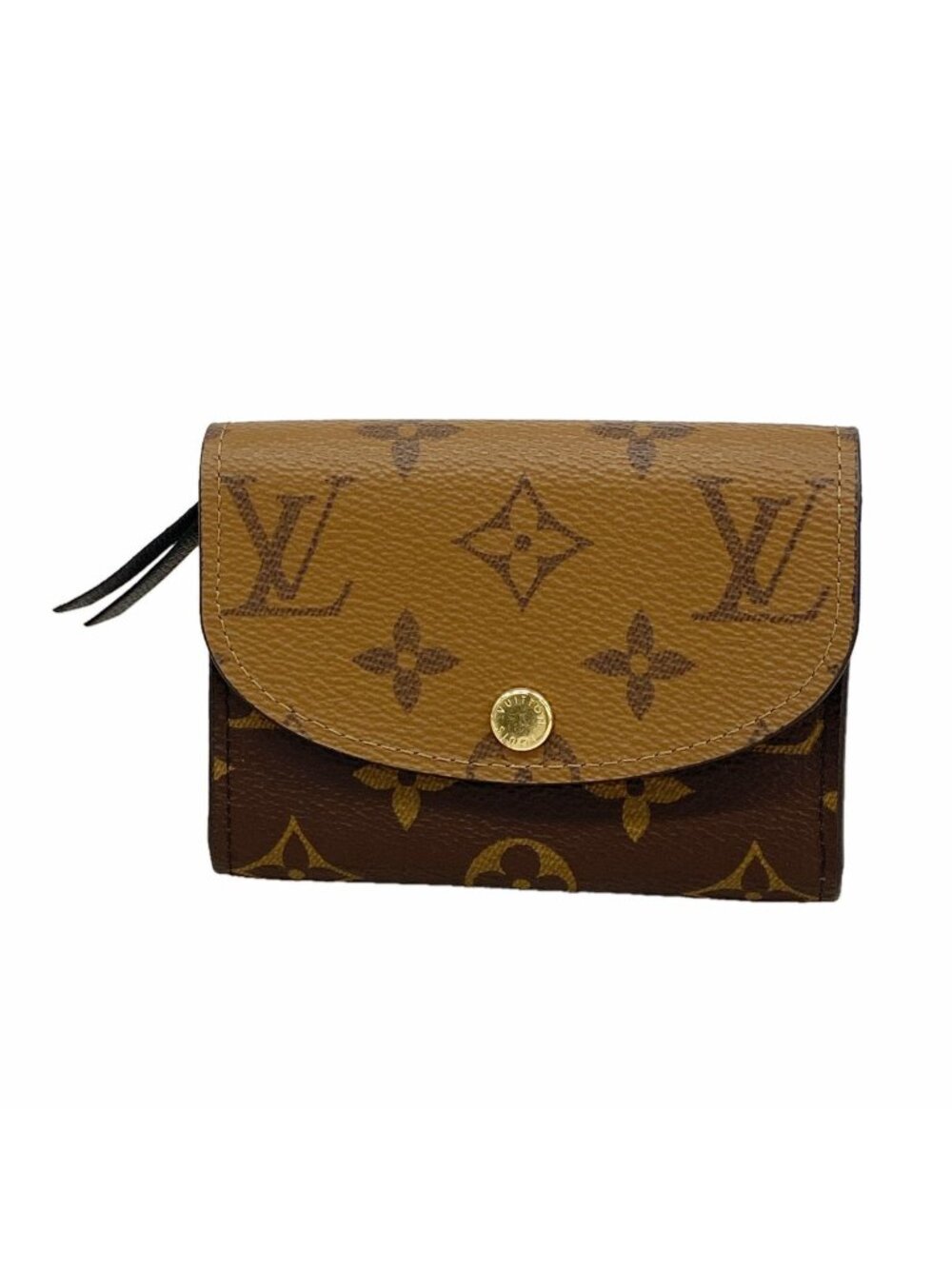 Louis Vuitton Coin Purse Monogram Reverse Porte Monnaie Rosalie Black
